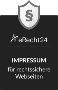 Siegel: eRecht24 Impressum für rechtssichere Webseiten